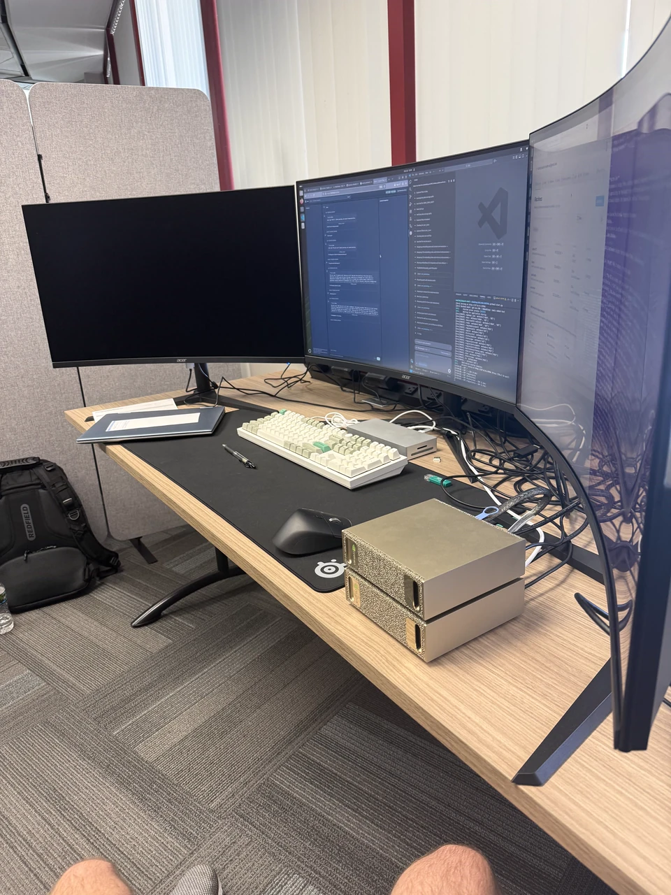 Daniel Joseph Mueller’s multi-display workstation for independent technical and product-development work